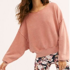 Free people mauve pullover sweatshirt
